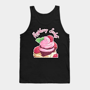 Raspberry Sorbet ice cream -Cartoon Comic style Tank Top